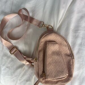 EPink Quilted Crossbody Bag